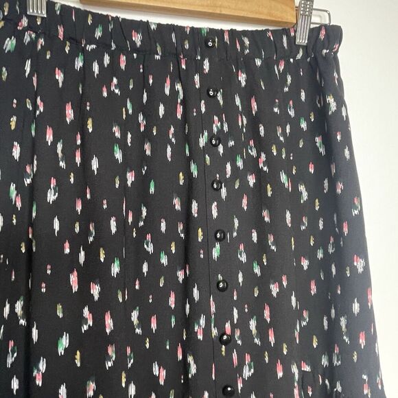 12 Thompson Skirt Y2K Button Down Front With Slit  Multicolor‎ Skirt. SZ L - Picture 10 of 12